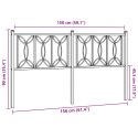 VidaXL Metalowe wezgłowie, czarne, 150 cm