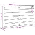 VidaXL Witryna, dąb sonoma, 100x8,5x58 cm, materiał drewnopochodny