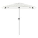 VidaXL Parasol ogrodowy na stalowym słupku, biały, 248x248x248 cm