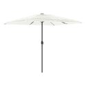 VidaXL Parasol ogrodowy na stalowym słupku, biały, 248x248x248 cm