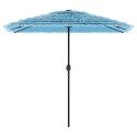 VidaXL Parasol ogrodowy na stalowym słupku, niebieski, 248x248x248 cm