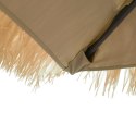 VidaXL Parasol ogrodowy z LED, stalowy słupek, brązowy, 246x246x230 cm