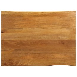 VidaXL Blat stołu, 100x80x3,8 cm, naturalna krawędź, lite drewno mango