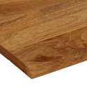 VidaXL Blat stołu, 100x80x3,8 cm, naturalna krawędź, lite drewno mango