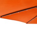 VidaXL Parasol ogrodowy LED, stalowy słupek, terakota, 225x225x212 cm