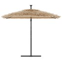 VidaXL Parasol ogrodowy na stalowym słupku, brązowy, 269x269x235 cm