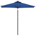 VidaXL Parasol ogrodowy na stalowym słupku, lazurowy, 225x225x212 cm