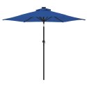 VidaXL Parasol ogrodowy na stalowym słupku, lazurowy, 225x225x212 cm