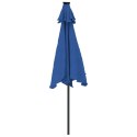 VidaXL Parasol ogrodowy na stalowym słupku, lazurowy, 225x225x212 cm