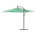 VidaXL Parasol ogrodowy na stalowym słupku, zielony, 290x290x238 cm