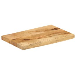 VidaXL Blat stołu, 60x30x3,8cm, naturalna krawędź, surowe drewno mango