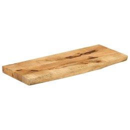 VidaXL Blat stołu, 90x30x2,5cm, naturalna krawędź, surowe drewno mango