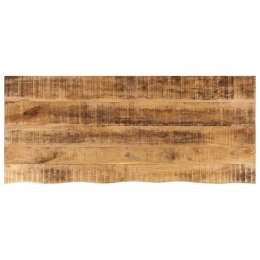 VidaXL Blat stołu, 140x60x2,5 cm, naturalna krawędź, drewno mango