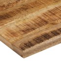 VidaXL Blat stołu, 90x80x2,5cm, naturalna krawędź, surowe drewno mango