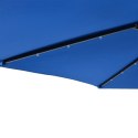 VidaXL Parasol ogrodowy LED, stalowy słupek, lazurowy, 225x225x212 cm