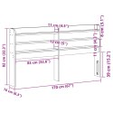 VidaXL Wezgłowie do łóżka, z półkami, 160 cm, lite drewno sosnowe