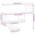 VidaXL Półka ścienna, dąb sonoma 100x15x70 cm, materiał drewnopochodny