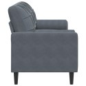 VidaXL 3-osobowa sofa z poduszkami, ciemnoszara, 180 cm, aksamit