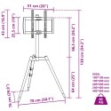 VidaXL Stojak z uchwytem na TV 37-65'', rozstaw VESA 400x400 mm, 40 kg