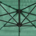 VidaXL Parasol ogrodowy na stalowym słupku, zielony, 223x223x213 cm