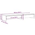 VidaXL Podstawka pod monitor, z szufladami, dąb sonoma, 100x27x15 cm