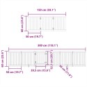 VidaXL Składana bramka dla psa, z drzwiami, 12 paneli, 600 cm