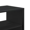 VidaXL Szafka pod TV, czarna, 100x31x39,5 cm, materiał drewnopochodny