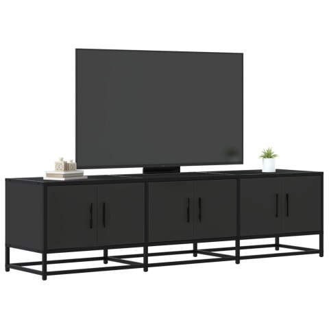 VidaXL Szafka pod TV, czarna, 150x35x41 cm