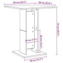 VidaXL Stolik bistro, stare drewno, 60x60x75 cm