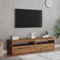 VidaXL Szafki TV z LED, 2 szt., dąb artisan, materiał drewnopochodny