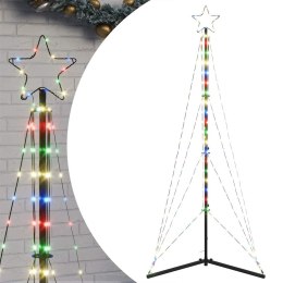 VidaXL Lampki choinkowe, 363 kolorowych LED, 182 cm