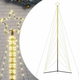 VidaXL Lampki choinkowe, 861 ciepłych białych LED, 478 cm