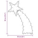 VidaXL Świąteczne lampki spadająca gwiazda sylwetka, 115 LED