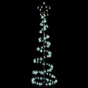 VidaXL Stożkowa choinka z lampek z bombkami, 120 LED, 180 cm