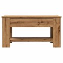 VidaXL Stolik kawowy Artisan Oak 101x49x52 cm Drewno klejone