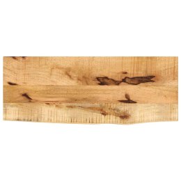 VidaXL Blat stołu, 80x30x3,8cm, naturalna krawędź surowe drewno mango