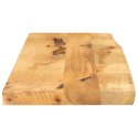 VidaXL Blat stołu, 80x30x3,8cm, naturalna krawędź surowe drewno mango