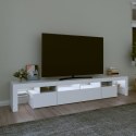 VidaXL Szafka pod TV z oświetleniem LED, biała, 230x36,5x40 cm