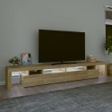 VidaXL Szafka pod TV z oświetleniem LED, dąb sonoma, 260x36,5x40 cm