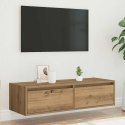 VidaXL Szafka pod TV z oświetleniem LED, dąb artisan, 100x35,5x25 cm