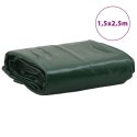 VidaXL Plandeka, zielona, 1,5x2,5 m, 650 g/m²