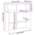 VidaXL Biurko recepcyjne dąb sonoma 100x50x103,5 cm Drewno klejone