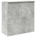 VidaXL Biurko recepcyjne betonowe szare 100x50x103,5 cm drewno klejone