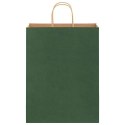 VidaXL Torby papierowe 250 szt. z uchwytami zielone 32x12x42 cm