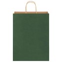 VidaXL Torby papierowe 50 szt. z uchwytami zielone 32x12x42 cm