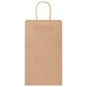 VidaXL Torby papierowe Kraft 250 szt. z uchwytami Brązowe 21x11x36 cm