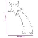 VidaXL Świąteczne lampki spadająca gwiazda sylwetka, 115 LED