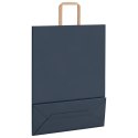 VidaXL Torby papierowe 250 szt. z uchwytami Niebieskie 32x12x42 cm