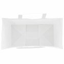 VidaXL Torby papierowe 250 szt. z uchwytami białe 32x17x25 cm