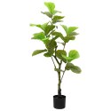 VidaXL Sztuczne drzewo Ficus 30 liści 125 cm zielone